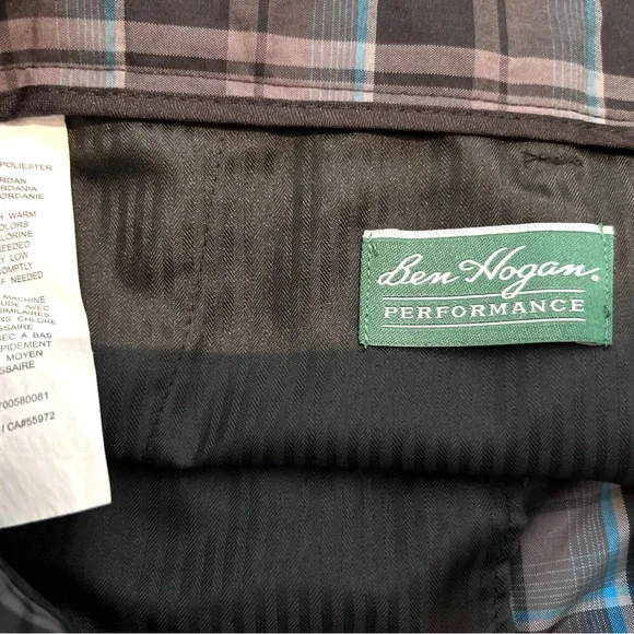 Hogan Plaid Flat Front Shorts 36W - Picture 5 of 9